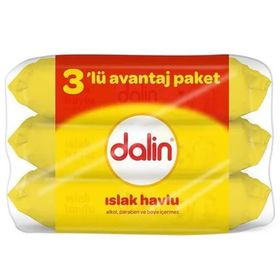 Dalin 3x56'lı Yumuşak Petek Dokulu Islak Mendil