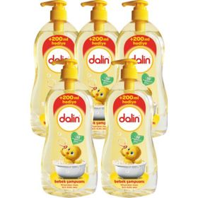 Dalin 5 Adet (700+200) 900 ml Bebek Şampuanı Klasik