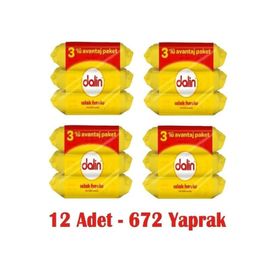 Dalin 672 Yaprak 12'li Set Islak Havlu