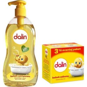 Dalin 900 ml Bebek Şampuanı + 3x100 gr Bebek Sabunu