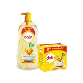 Dalin 900 ml Bebek Şampuanı + 3x100 gr Bebek Sabunu