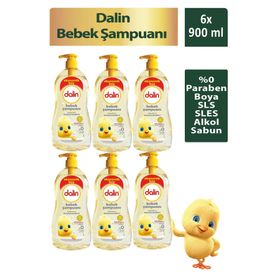 Dalin 900 ml x 6'lı Fırsat Paketi Bebek Şampuanı 2433097546010
