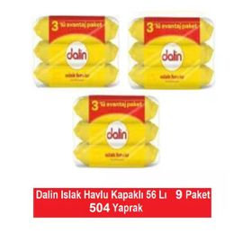 Dalin 9x56 504 Yaprak Islak Havlu