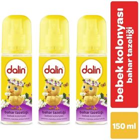 Dalin Bahar Tazeliği 3x150 ml Sprey Bebek Kolonyası