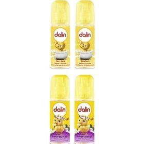 Dalin Bıcı Bıcı Kokusu 2x150 ml Bebek Kolonyası + 2x150 ml Bahar Tazeliği Bebek Kolonyası