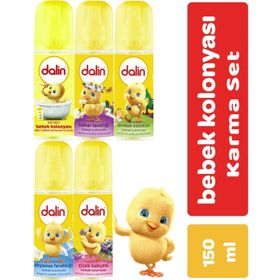 Dalin Bıcı Bıcı Orman Çiçek Okyanus Bahar 5'li 150 ml Bebek Kolonyası