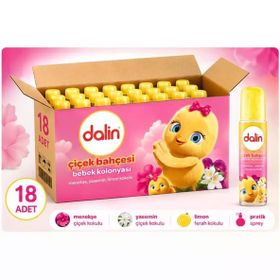 Dalin Çiçek Bahçesi Menekşe Yasemin Limon Kokulu 18'li 150 ml Bebek Kolonyası
