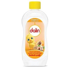 Dalin Doğanın 3'lü Dokunuşu 300 ml Kayısı Çekirdekli Susamlı Fındık Yağı Hipoalerjenik Bebek Masaj Yağı