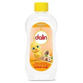 Dalin Doğanın 3'lü Dokunuşu 300 ml Kayısı Çekirdekli Susamlı Fındık Yağı Hipoalerjenik Bebek Masaj Yağı