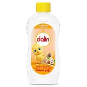 Dalin Doğanın 3'lü Dokunuşu 300 ml Kayısı Çekirdekli Susamlı Fındık Yağı Hipoalerjenik Bebek Masaj Yağı