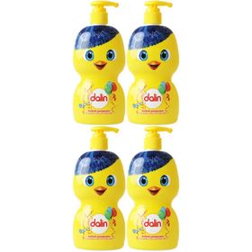 Dalin Eğlen Öğren Serisi 4x500 ml Pompalı Bebek Şampuanı