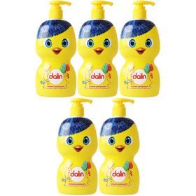 Dalin Eğlen Öğren Serisi 5x500 ml Pompalı Bebek Şampuanı