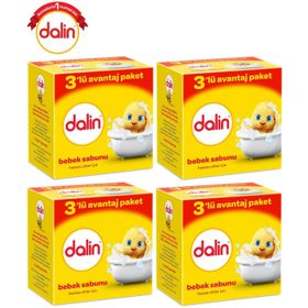 Dalin Hassas Ciltler İçin 12x100 gr Çoklu Paket Bebek Sabunu