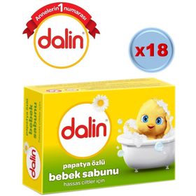 Dalin Hassas Ciltler İçin 18x100 gr Çoklu Paket Bebek Sabunu