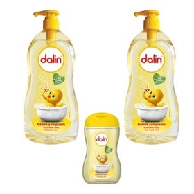 Dalin Klasik 2x700 ml Bebek Şampuanı + Klasik 100 ml Sarı Bebek Şampuanı
