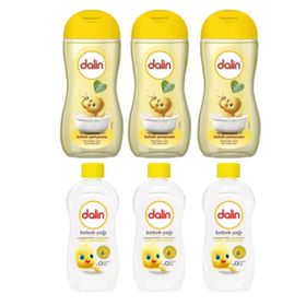 Dalin Klasik 3x200 ml Bebek Şampuanı+3x200 ml Bebek Yağı