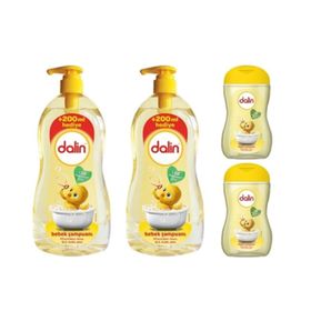 Dalin Klasik 900 ml Bebek Şampuanı + Dalin Bebek Şampuanı Klasik 100 ml (2'li) - Sarı