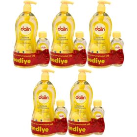 Dalin Klasik Nem Koruma 5 Adet 700 ml Pompalı Bebek Şampuanı ve 100 ml Bebek Yağı