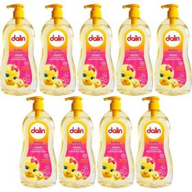 Dalin Kolay Tarama Badem Özlü Pompalı 9x700 ml Bebek Şampuanı