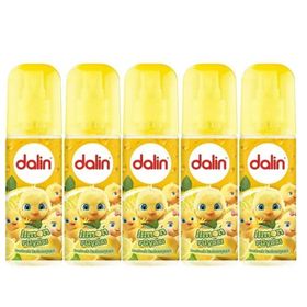 Dalin Limon Çiçeği Limon-Bergomat-Papatya 5x150 ml Bebek Kolonyası