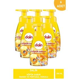 Dalin Mango ve Portakal Kokulu 6x200 ml Köpük Sabun