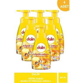 Dalin Mango ve Portakal Kokulu 6x200 ml Köpük Sabun