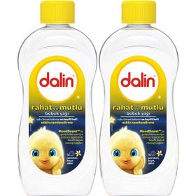 Dalin Rahat ve Mutlu 2x300 ml Vanilya Kokulu Nemlendirici Bebek Yağı