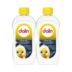 Dalin Rahat ve Mutlu 2x300 ml Vanilya Kokulu Nemlendirici Bebek Yağı