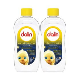 Dalin Rahat ve Mutlu 2x300 ml Vanilya Kokulu Nemlendirici Bebek Yağı
