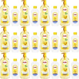 Dalin Rahat ve Mutlu Klasik 12 Adet 700 ml Pompalı Bebek Şampuanı ve 100 ml Bebek Yağı
