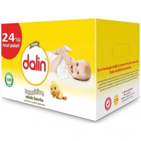 Dalin Sensitive 24x52 Yaprak Islak Havlu Mendil
