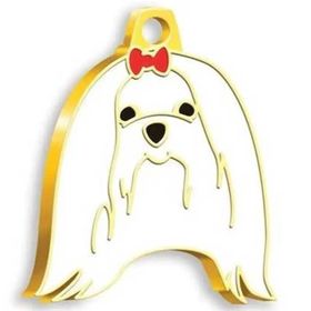 Dalis 24 Ayar Altın Kaplama Maltese Terrier Köpek Künyesi