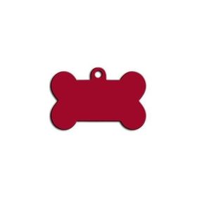 Dalis 3.1 cm Kırmızı Kemik Şekilli Kedi Köpek Künyesi