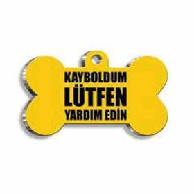 Dalis l Sarı Kemik Kayboldum Yardım Edin Köpek Künyesi