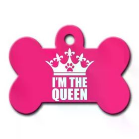 Dalis lx Im The Queen Pembe Kemik Köpek Künyesi