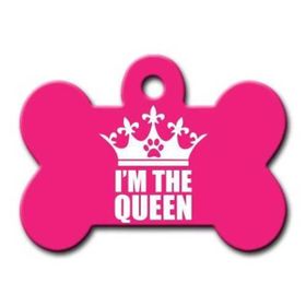 Dalis lx Im The Queen Pembe Kemik Köpek Künyesi