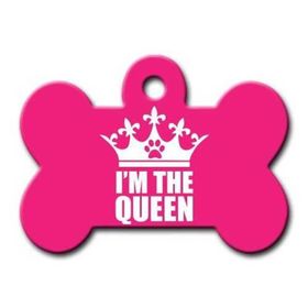 Dalis lx Im The Queen Pembe Kemik Köpek Künyesi