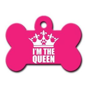 Dalis lx Im The Queen Pembe Kemik Köpek Künyesi