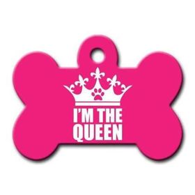 Dalis lx Im The Queen Pembe Kemik Köpek Künyesi