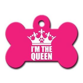 Dalis lx Im The Queen Pembe Kemik Köpek Künyesi