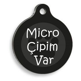 Dalis Mikro Çipim Var Yuvarlak 3,8 cm Kedi Ve Köpek Künyesi