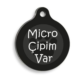 Dalis Mikro Çipim Var Yuvarlak 3,8 cm Kedi Ve Köpek Künyesi