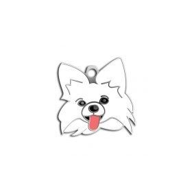 Dalis Pet Tag Beyaz Papillon Köpek Künyesi