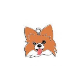 Dalis Pet Tag Beyaz Papillon Köpek Künyesi