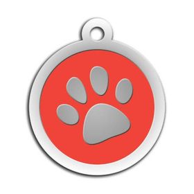 Dalis Pet Tag Pembe Mineli Seri Pati Desenli Künye