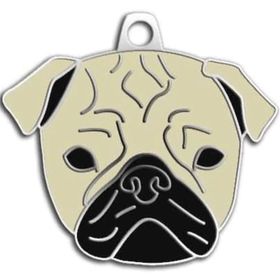 Dalis Pet Tag Pug Köpek Künyesi