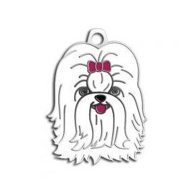 Dalis Pet Tag Shıh-Tzu Beyaz Köpek Künyesi