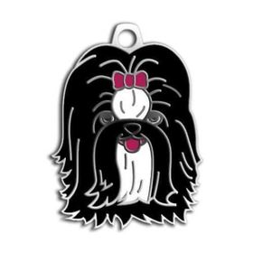 Dalis Pet Tag Shıh-Tzu Siyah Köpek Künyesi