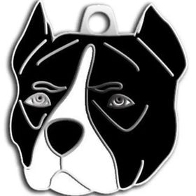 Dalis Pet Tag Siyah Pitbull Köpek Künyesi