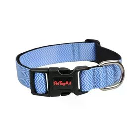 Dalis S Boy 24-40 cm Mavi Desenli Köpek Boyun Tasması